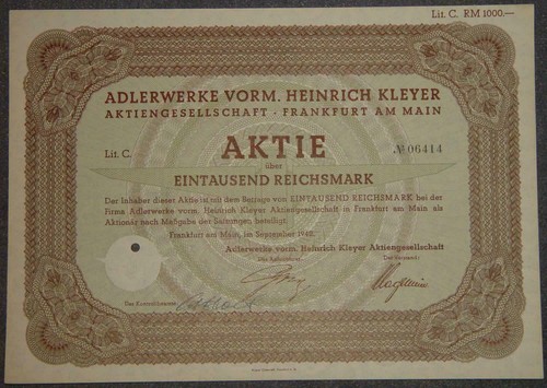 Adlerwerke vorm heinrich - adlerwerke, vorm.