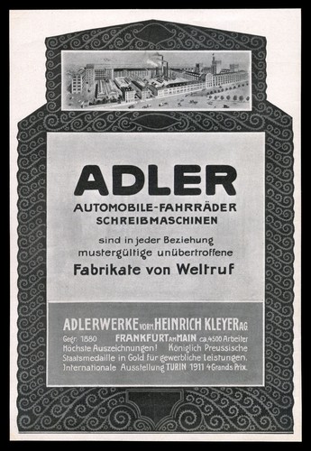 Grosse werbung 1912 - grosse,