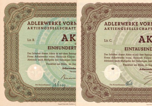 Adlerwerke aktie aus - adlerwerke,
