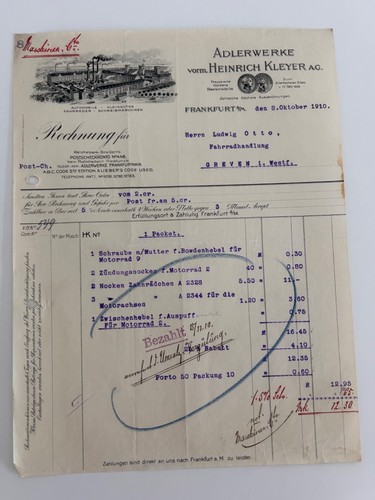 Briefkopf rechnung 1910 - briefkopf/,