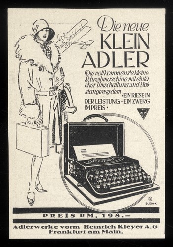 Alte werbung 1929 klein - alte,