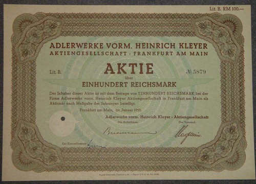 Adlerwerke vorm heinrich - vorm.,
