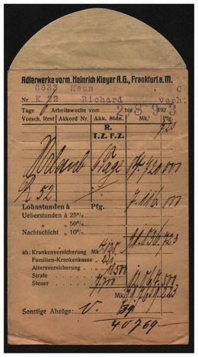1923 adlerwerke vorm kleyer - adlerwerke,