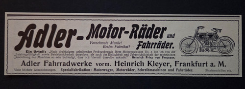 Adler fahrradwerke heinrich - 1.,