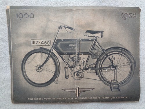 1952 adlerwerke frankfurt - adlerwerke,