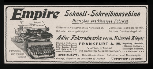 Alte werbung 1901 - alte,